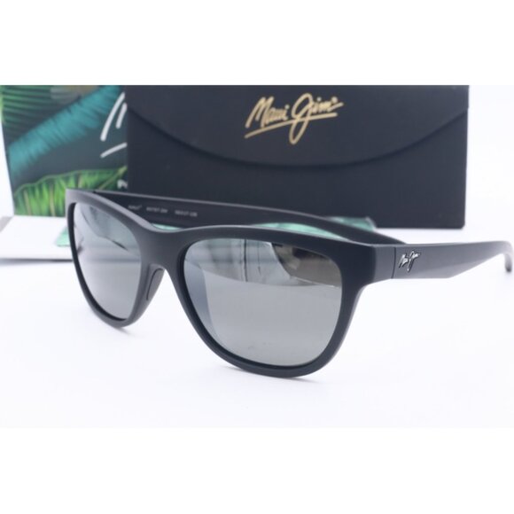 Maui Jim Secrets MJ 767-2M Black Cat Eye Sunglasses Gray polarized Lenses 56mm - Picture 1 of 5